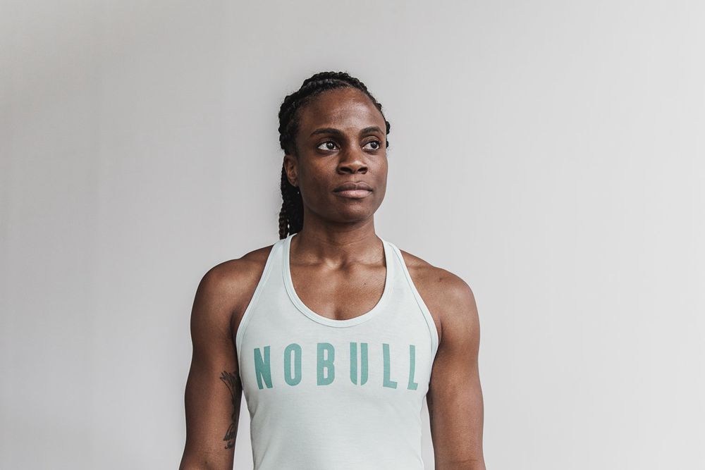 Débardeurs NOBULL Femme Turquoise - NOBULL Racerback,France (1307-TQJLU)